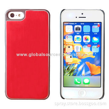 Luxury Brushed Metal Aluminum Hard Backcase Covers for iPhone 5/5S, Bright and Colorful